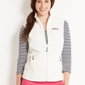 Vineyard Vines Fleece Vest Marshmellow